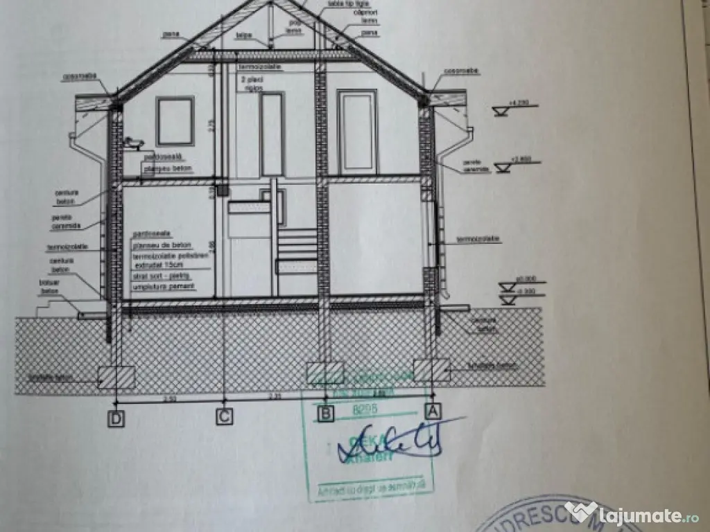 Dobrovăț - Casă la Roșu P+1+Pod 129 mp Utili 1000 mp Ter 