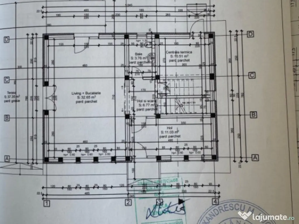 Dobrovăț - Casă la Roșu P+1+Pod 129 mp Utili 1000 mp Ter 