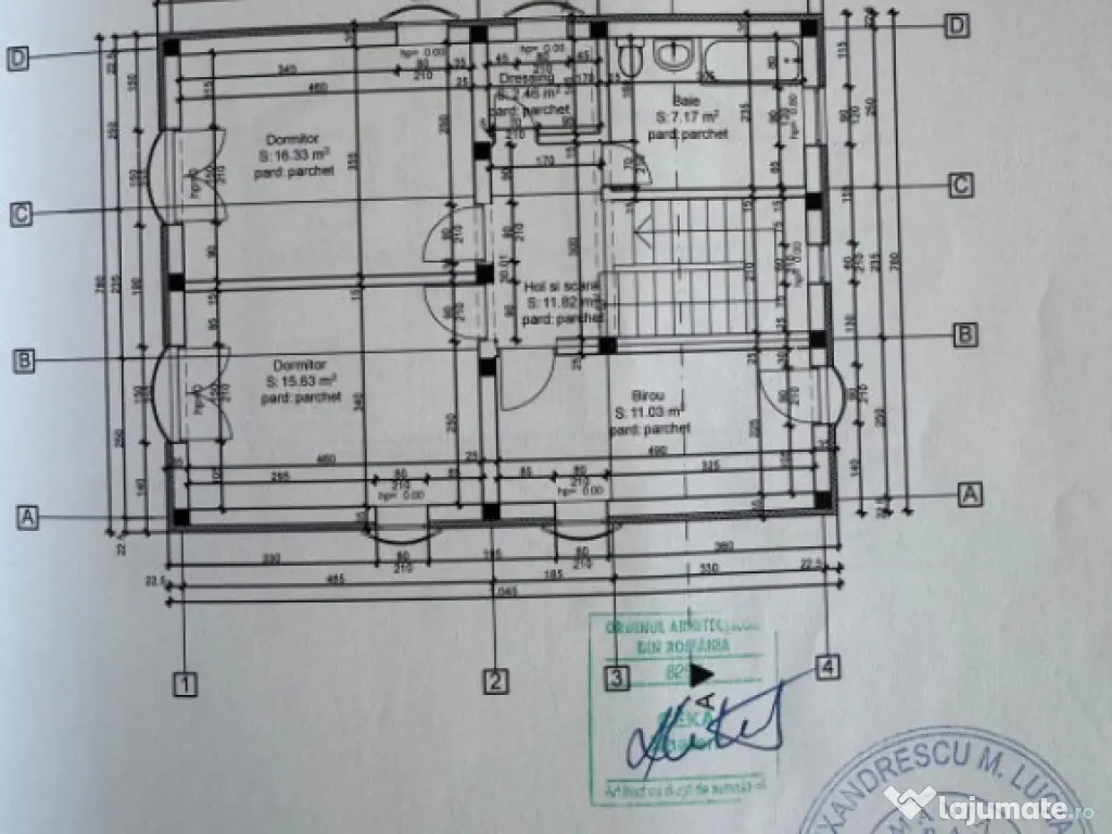 Dobrovăț - Casă la Roșu P+1+Pod 129 mp Utili 1000 mp Ter 
