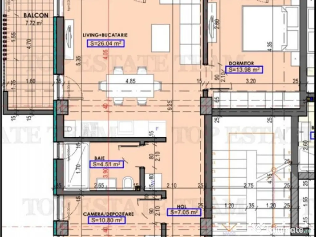 Apartament 3 camere in proiect nou - Bratianu Constanta 