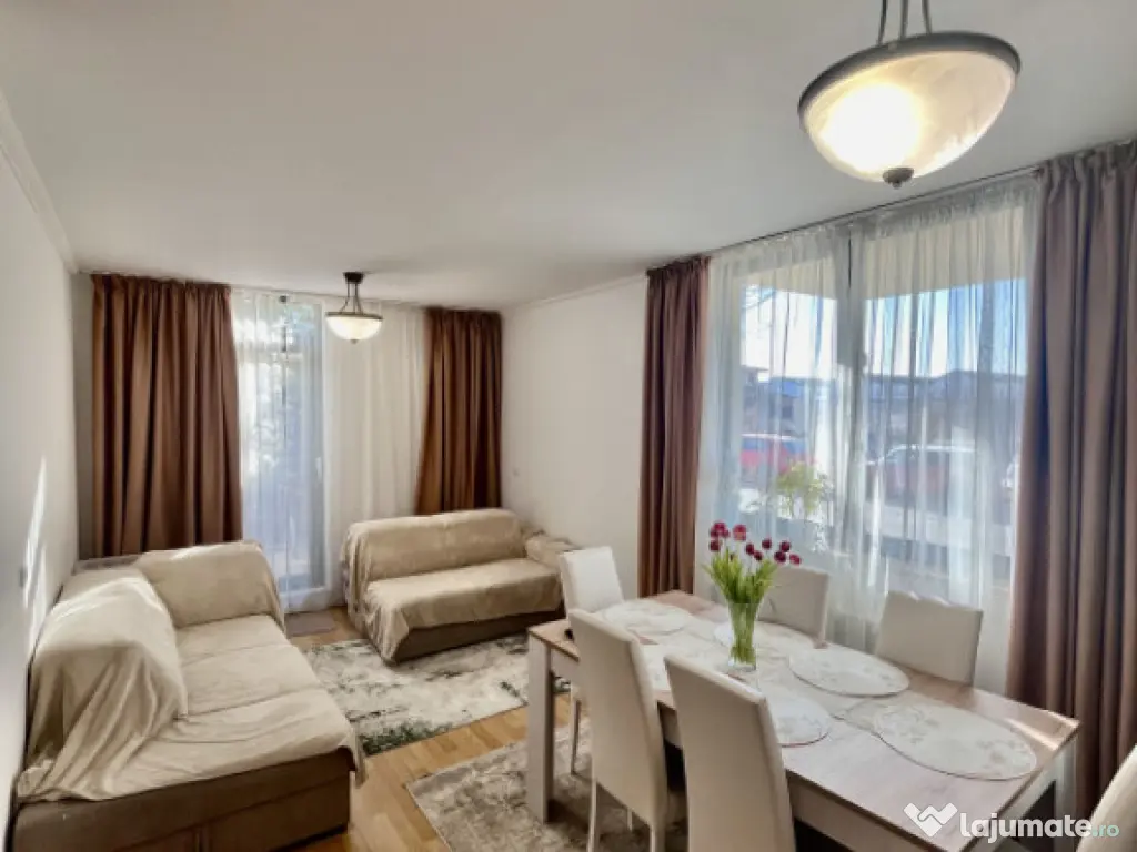 Apt 3 camere-Gradina proprie-2 locuri parcare-Pipera 