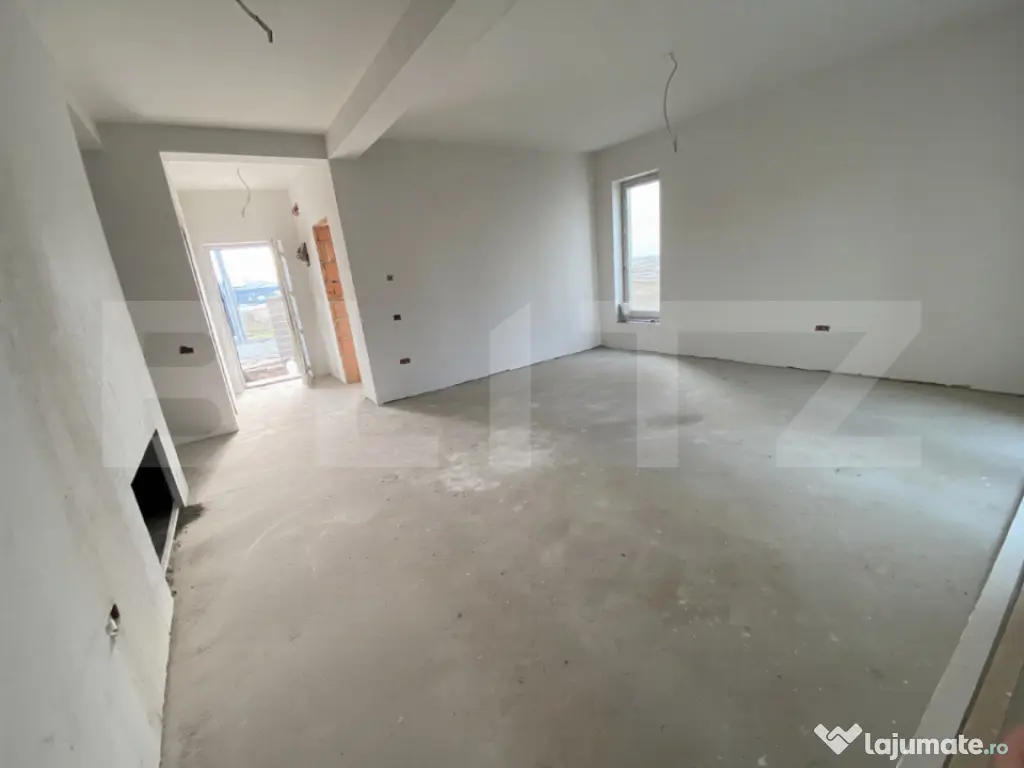 Duplex 4 camere Moșnița Nouă 102 mp utili, teren 306 mp 