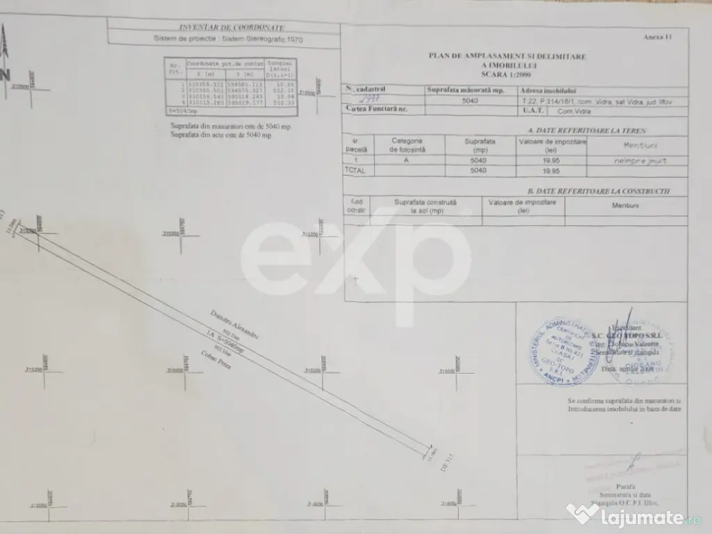 Teren 5.040mp Berceni - Vidra 
