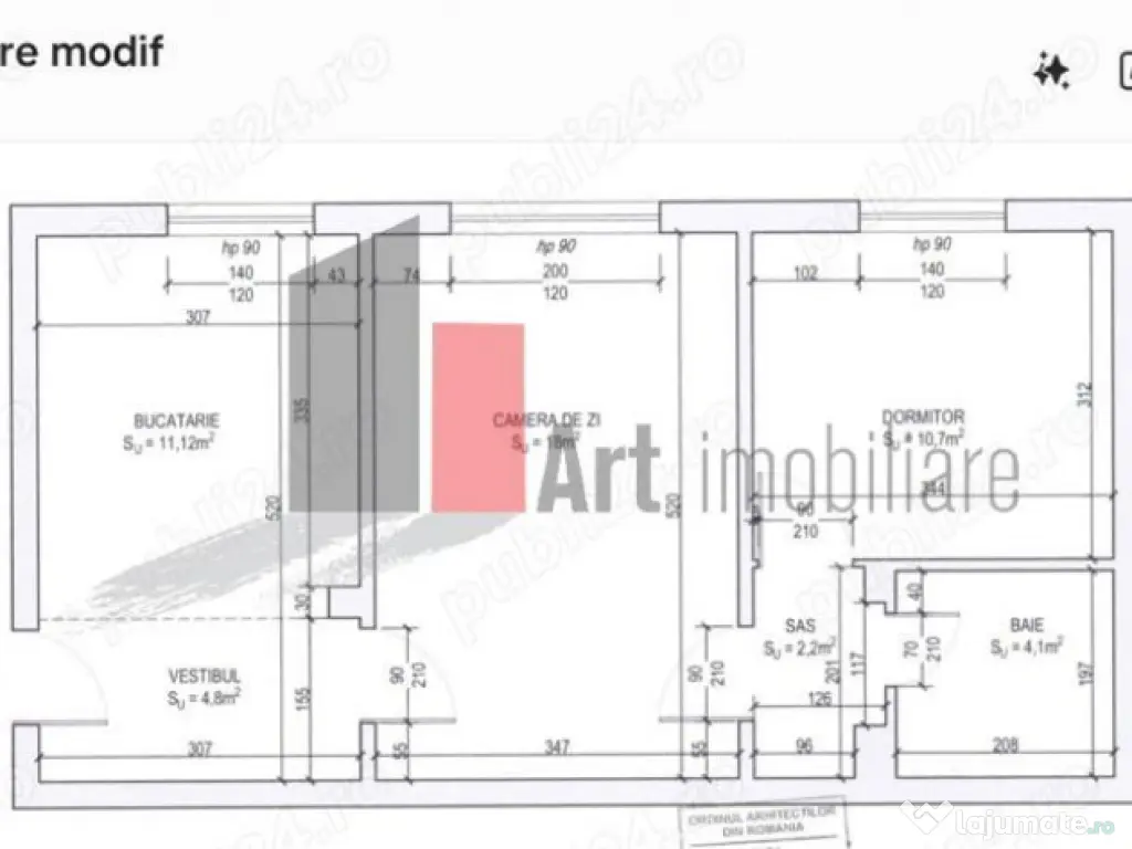 Vânzare apartament 2 camere semidecomandat Drumul Găzar... 