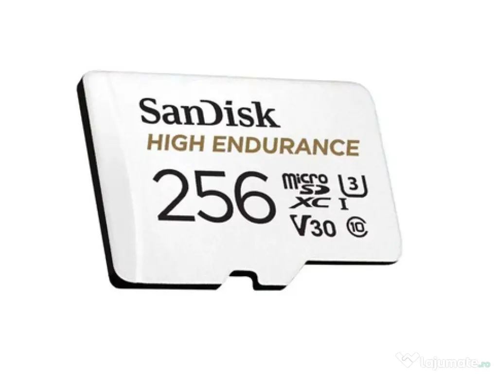 Card de memorie Sandisk microSDXC High Endurance, 128GB/256GB, V30, U3