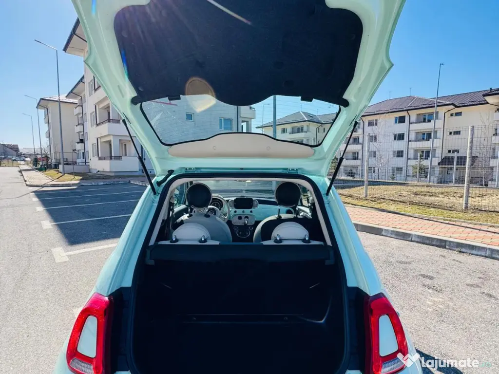 Fiat 500 Automată 2017 – 41.500 km – unic proprietar – verde fistic 