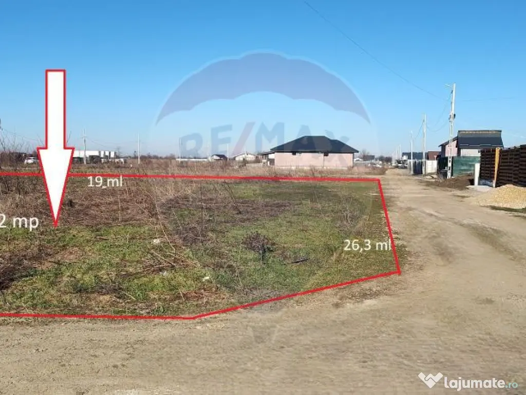 Teren intravilan 592 mp – Tărtășești/DN7 - 25 min d... 