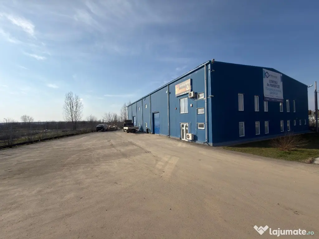 Hală industrială Jilava 1.000 mp, birouri 250 mp, curte 1.500 mp, ISU 