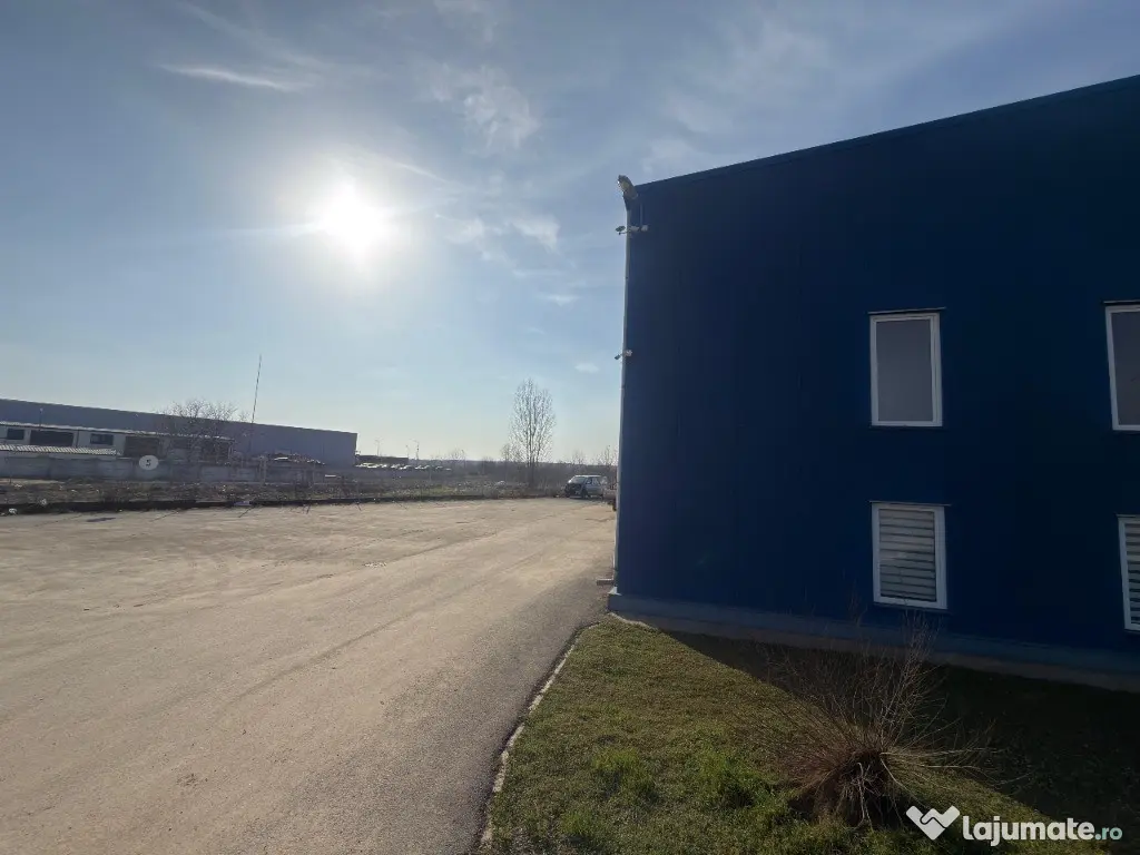 Hală industrială Jilava 1.000 mp, birouri 250 mp, curte 1.500 mp, ISU 