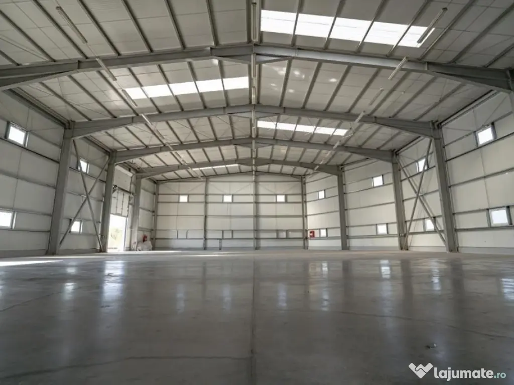 Hală industrială Jilava 1.000 mp, birouri 250 mp, curte 1.500 mp, ISU 