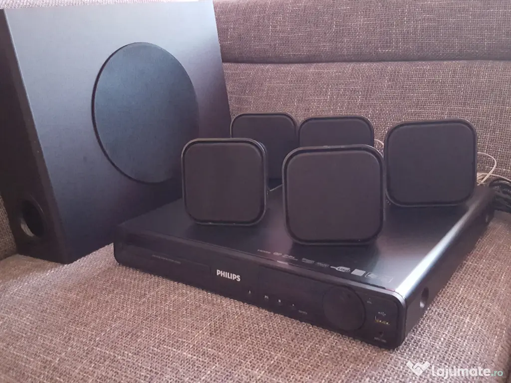Home Cinema PHILIPS 5.1 – Ca Nou – Control din telecomanda TV -HTS3270 