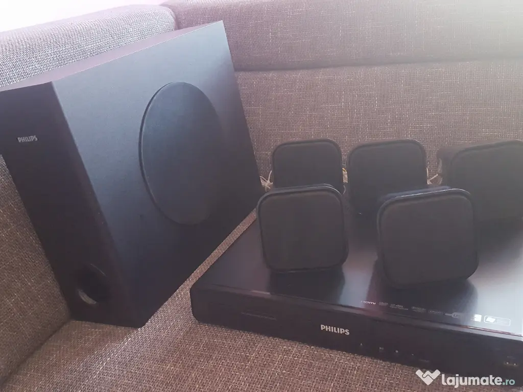 Home Cinema PHILIPS 5.1 – Ca Nou – Control din telecomanda TV -HTS3270 