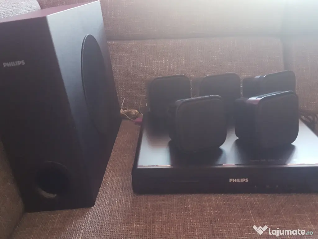 Home Cinema PHILIPS 5.1 – Ca Nou – Control din telecomanda TV -HTS3270 