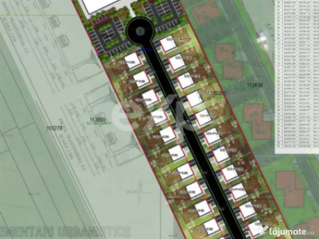 Teren 24.348 mp cu PUZ în curs – Sânpetru | Proiect rezi