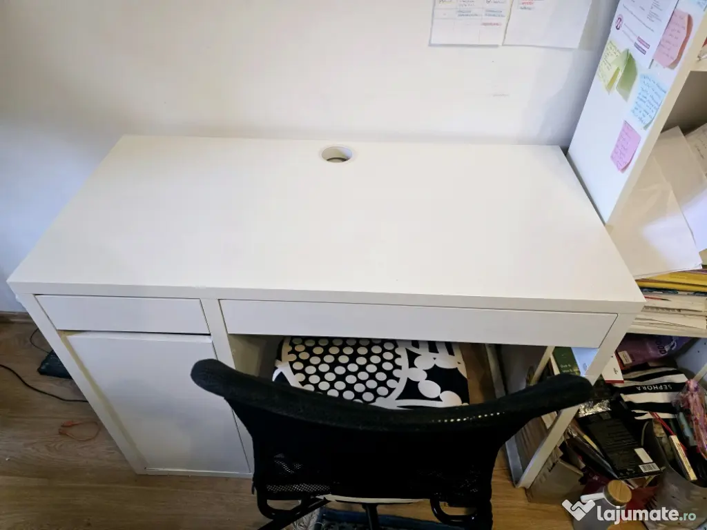 Birou ikea micke si scaun ikea torbjörn 