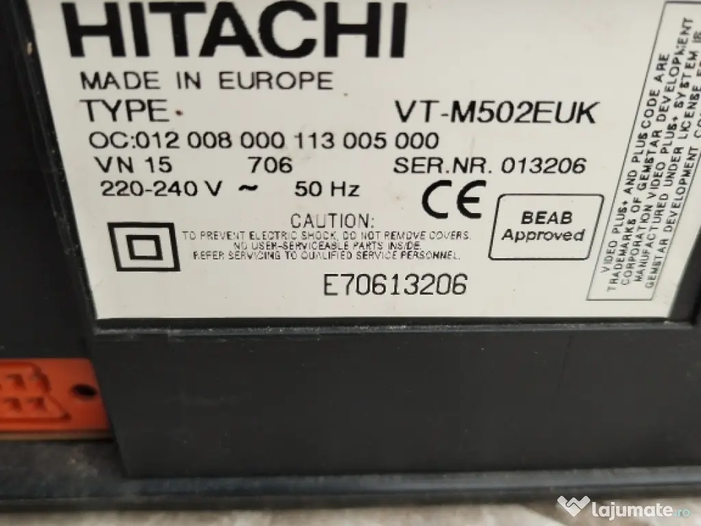 video casette recorder Hitachi piese 