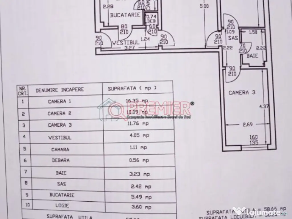 3 camere–Bd Brancoveanu - Piața Sudului-Str Secuilor 