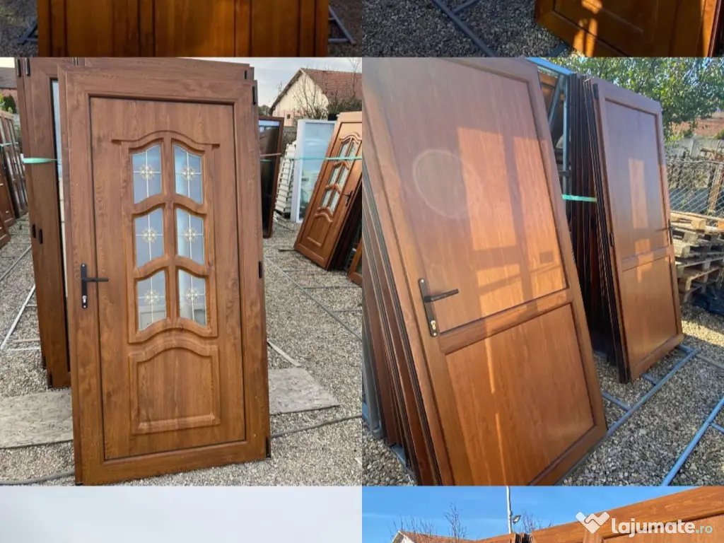ferestre termopan maro duble noi de la 800 lei 