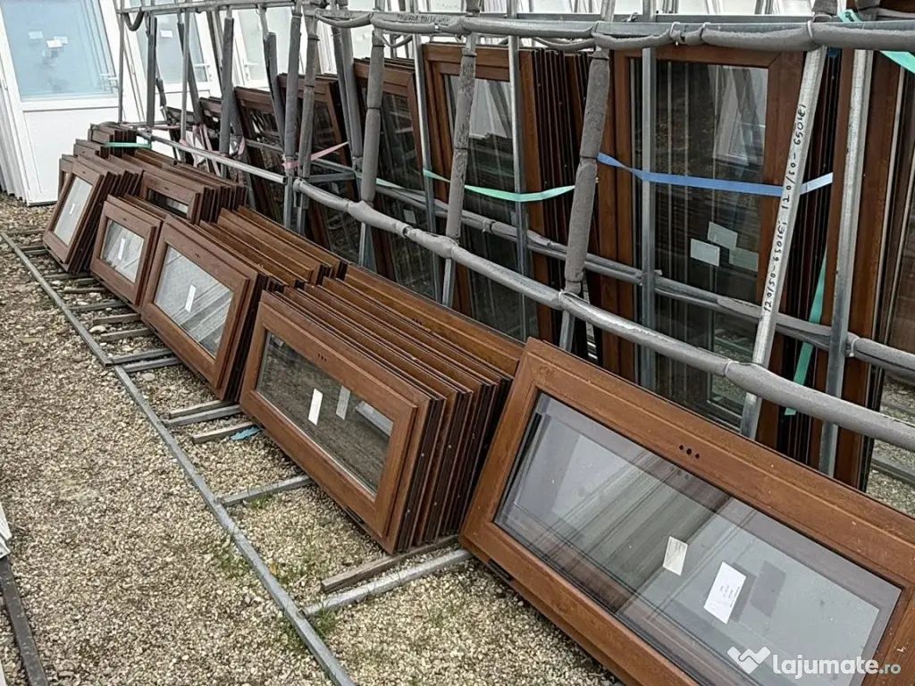 ferestre termopan maro duble noi de la 800 lei 
