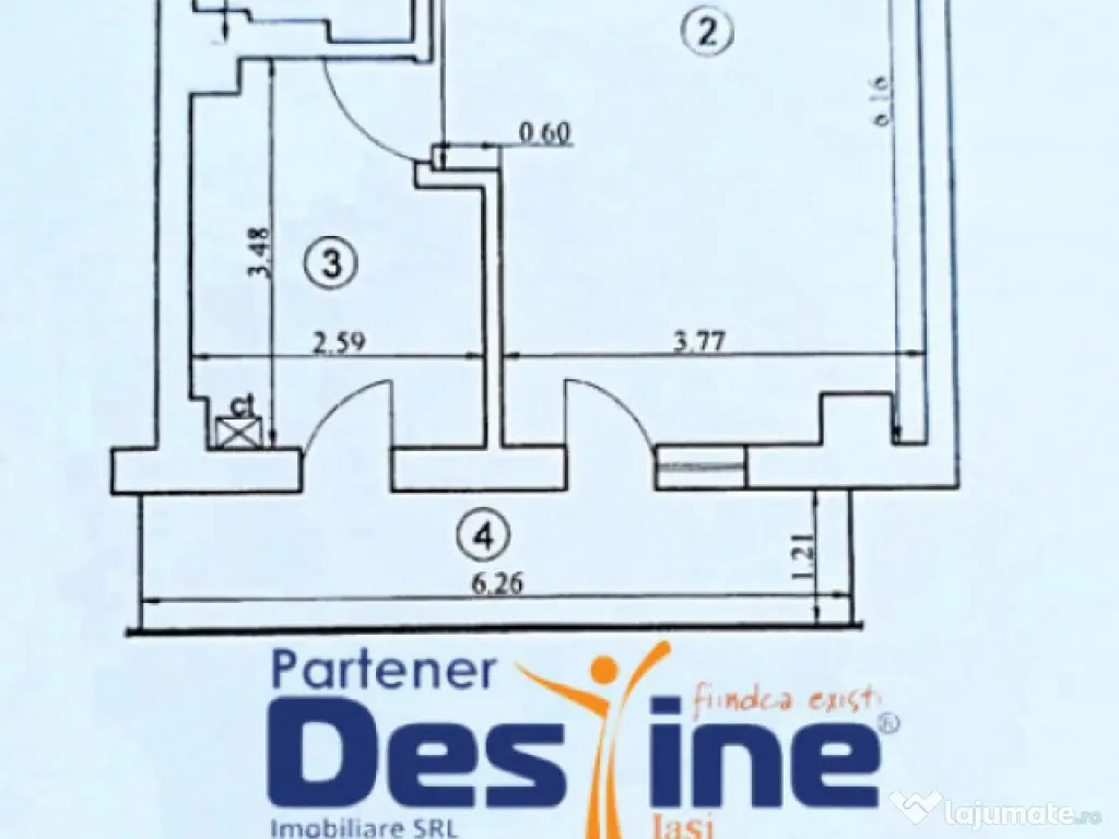 Apartament 1 camera 45 mp mobilat și utilat + loc de parcar 