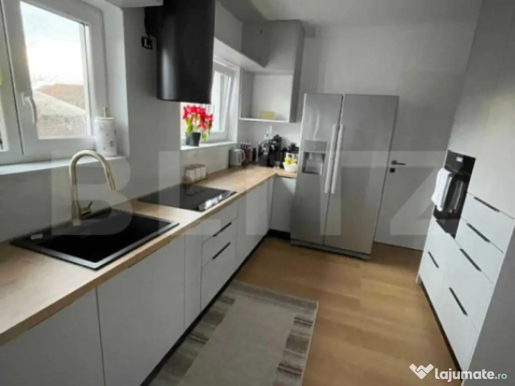 Vila moderna cu 3 dormitoare si teren generos 1.460 mp