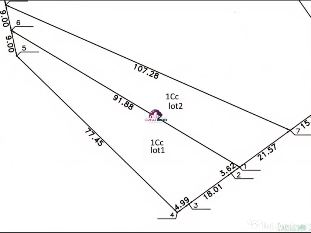Teren Snagov Lac 1318 mp 