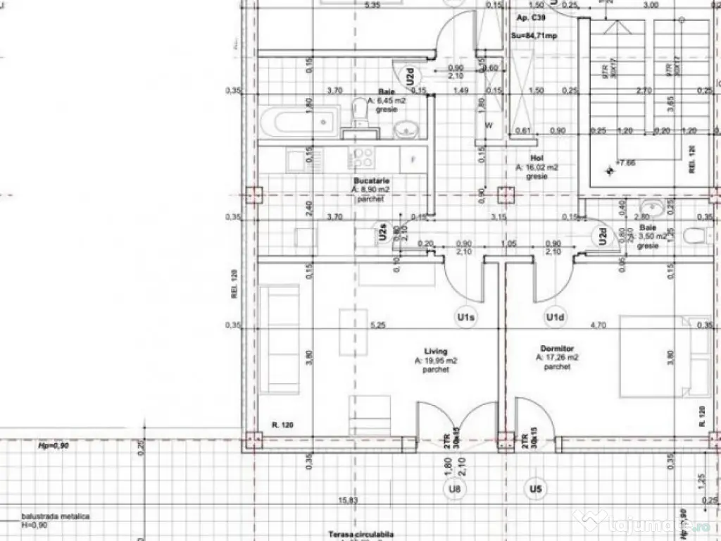 OFERTA-Apartament 3 camere 85 mp bloc nou zona Lipovei- Loc 
