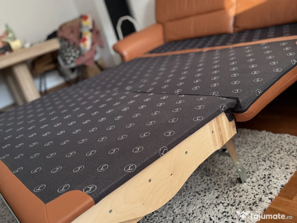 Canapea Himolla piele naturală extensibilă pat 160x190 