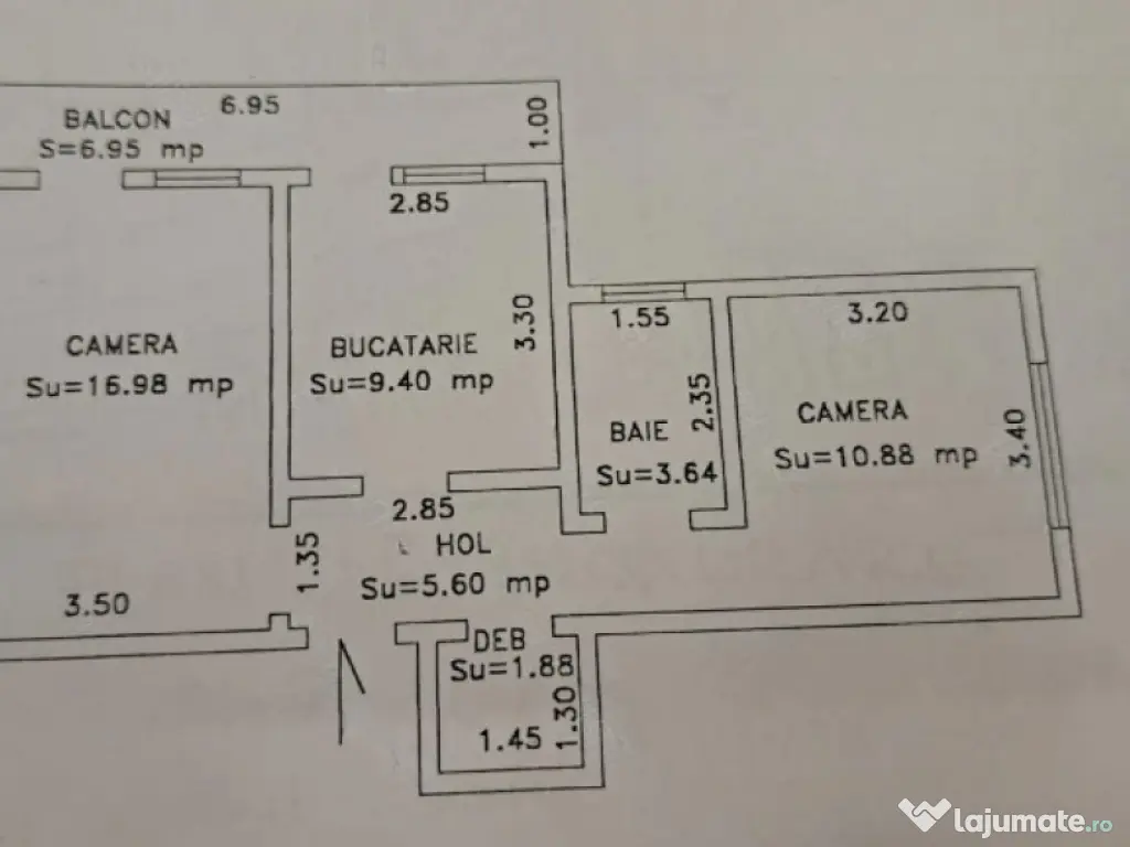 Apartament 2 camere decomandat, Plantelor, etaj 2. 