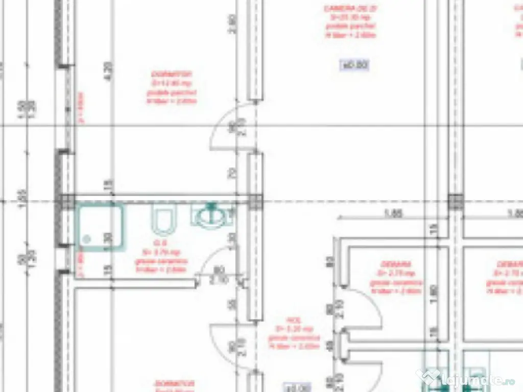 Duplex pe parter 3 camere Mosnita Noua 