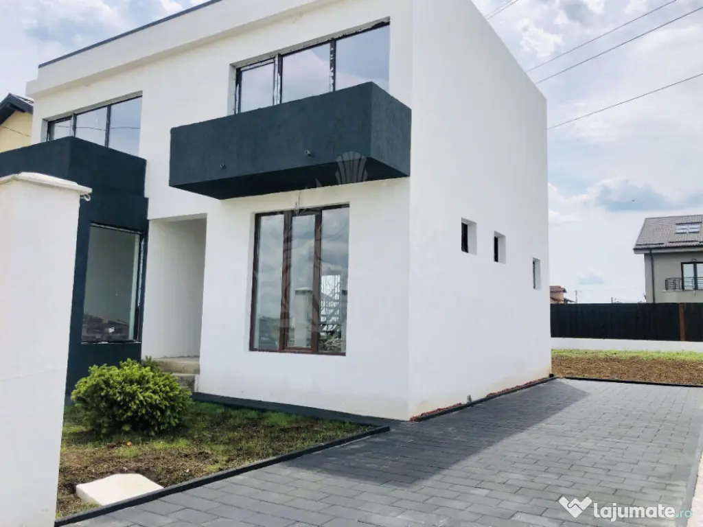 Casa moderna, curte 500 mp, finisaje premium, Cartier 