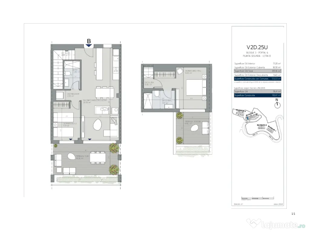 Penthouse cu piscină și priveliști spre mare, situată într-o zonă privilegiată 