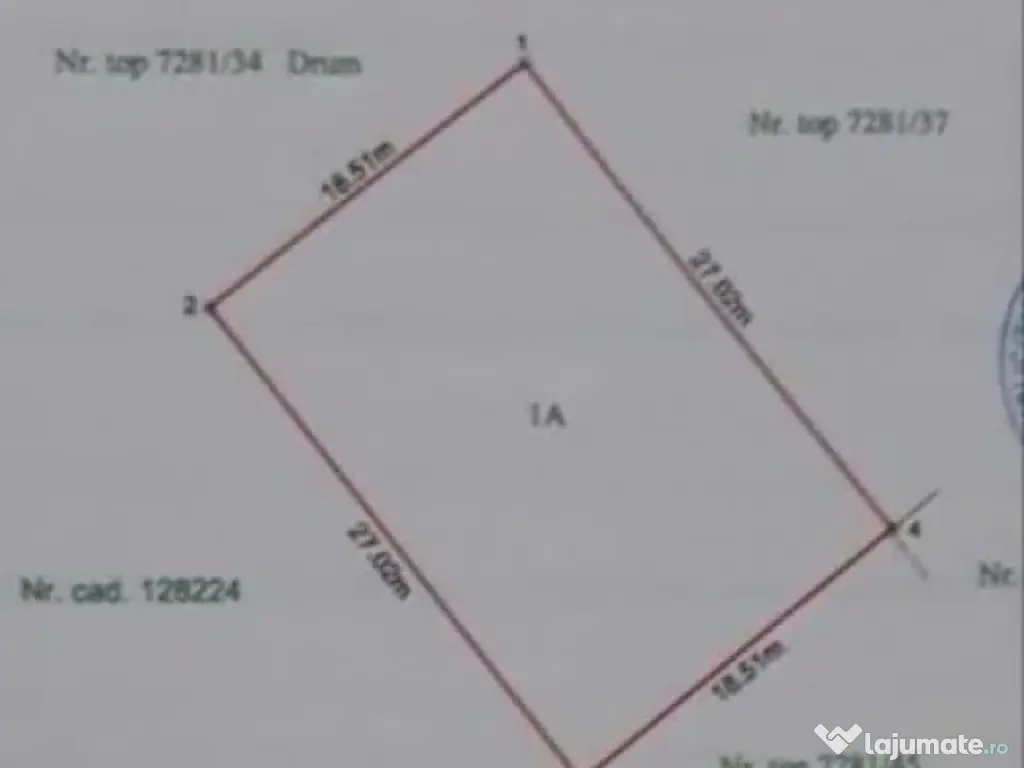 Teren Constructii 500 mp Noua 