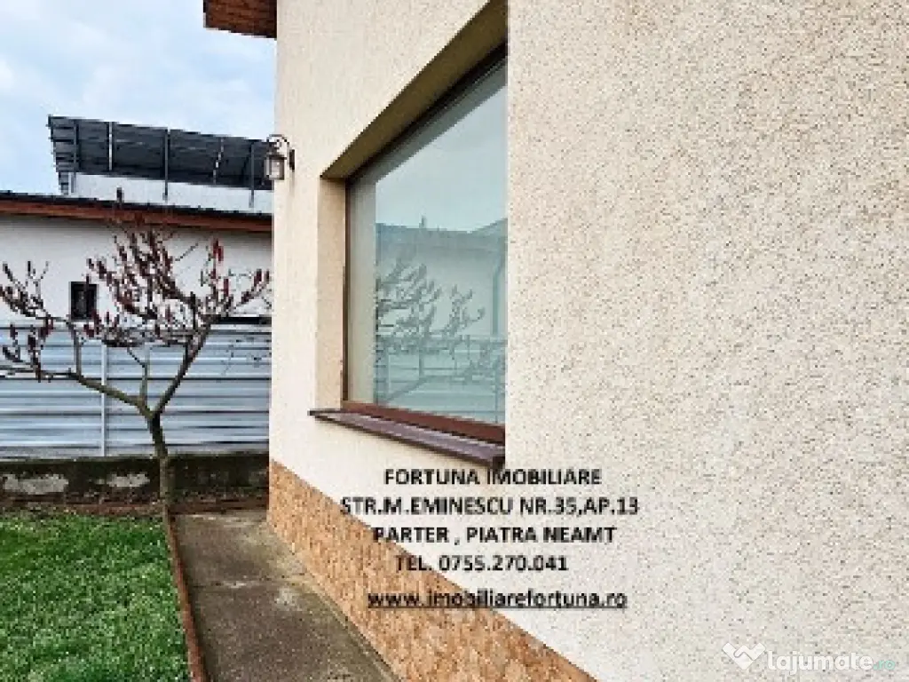 Proprietate Piatra Neamt-Vila cocheta,prevazuta cu terasa,garaj ,teren 