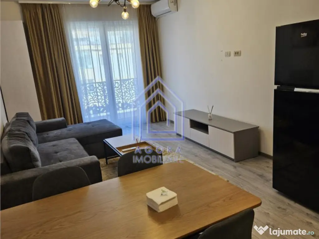 Apartament bloc nou ,mobilat, utilat, loc parcare la demiso 