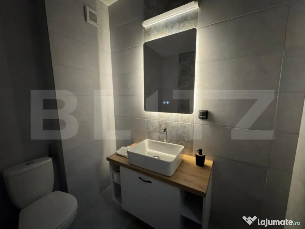 Apartament o camera, LUX, 45mp, parcare subterană, zona Mă 