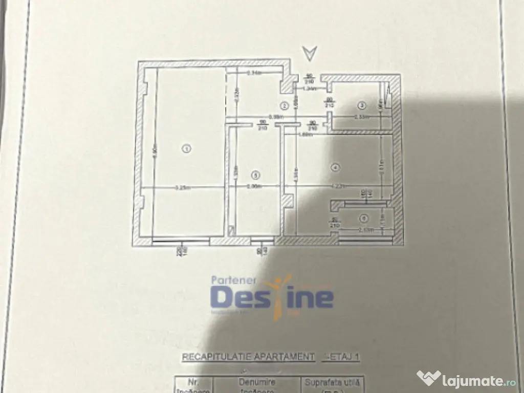 Apartament 2 CD 60 mp etaj 1 parcare intabulata 
