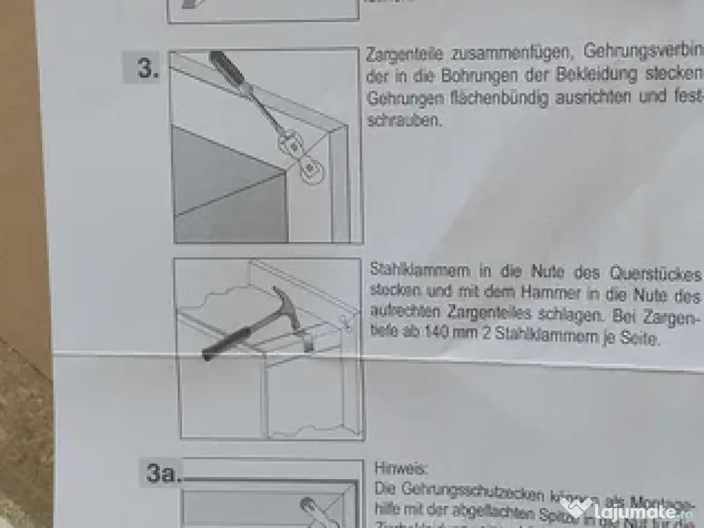 Tocuri de uși interior albe 