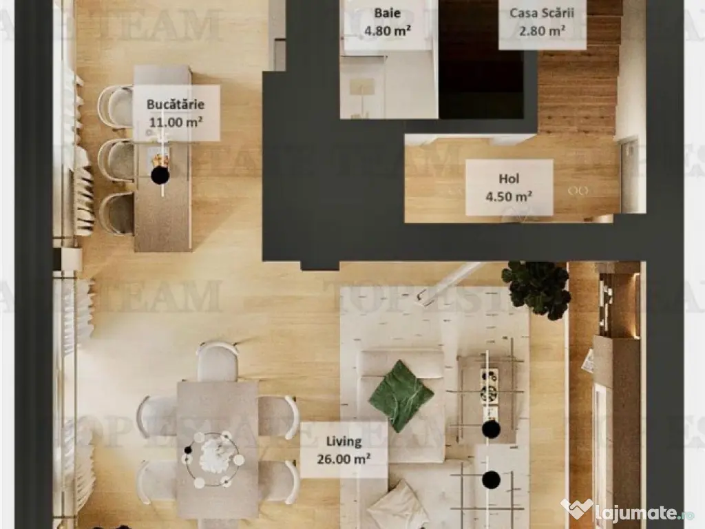 Vila individuala 5 camere, incalzire in pardoseala, P 1 M, t 