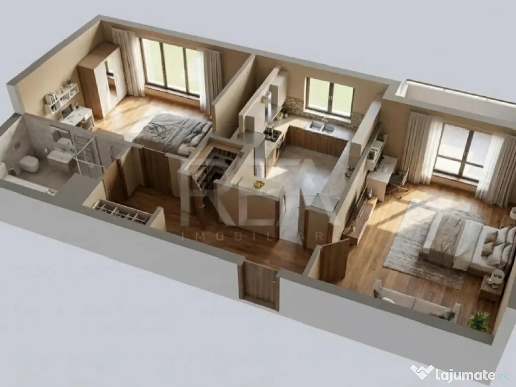 2 camere Vitan decomandat,centrală,inst. schimb.,et. 4,an 1