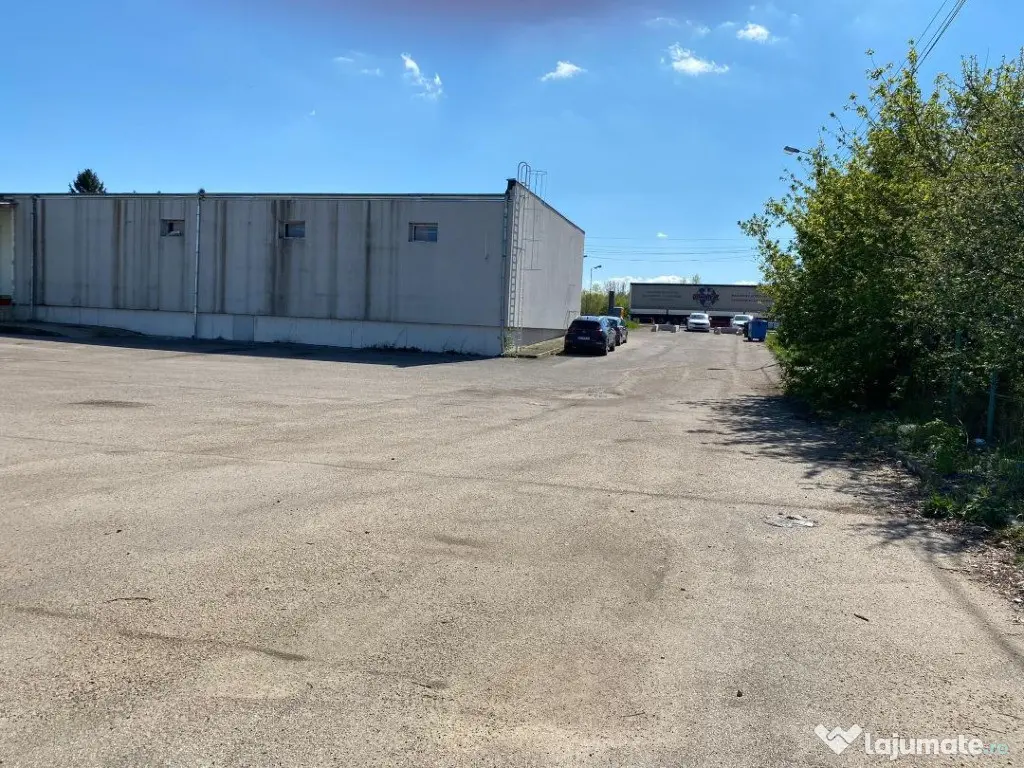 Hala 600 mp , 2700 teren Bors la sosea, birouri , toalete 