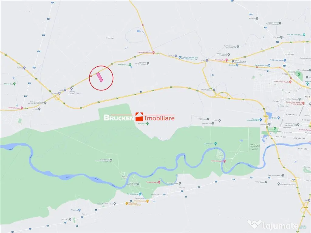 TEREN CU POTENTIAL INDUSTRIAL/ SERVICII | 9,44 HA | ARAD, PE
