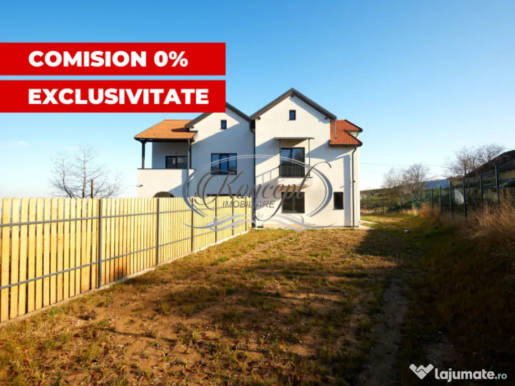 Duplex modern Feleacu cu vedere panoramica spre Cluj