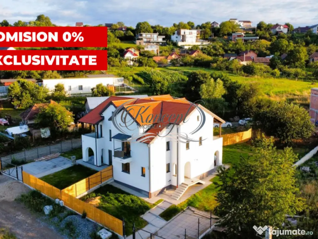 Duplex modern Feleacu cu vedere panoramica spre Cluj