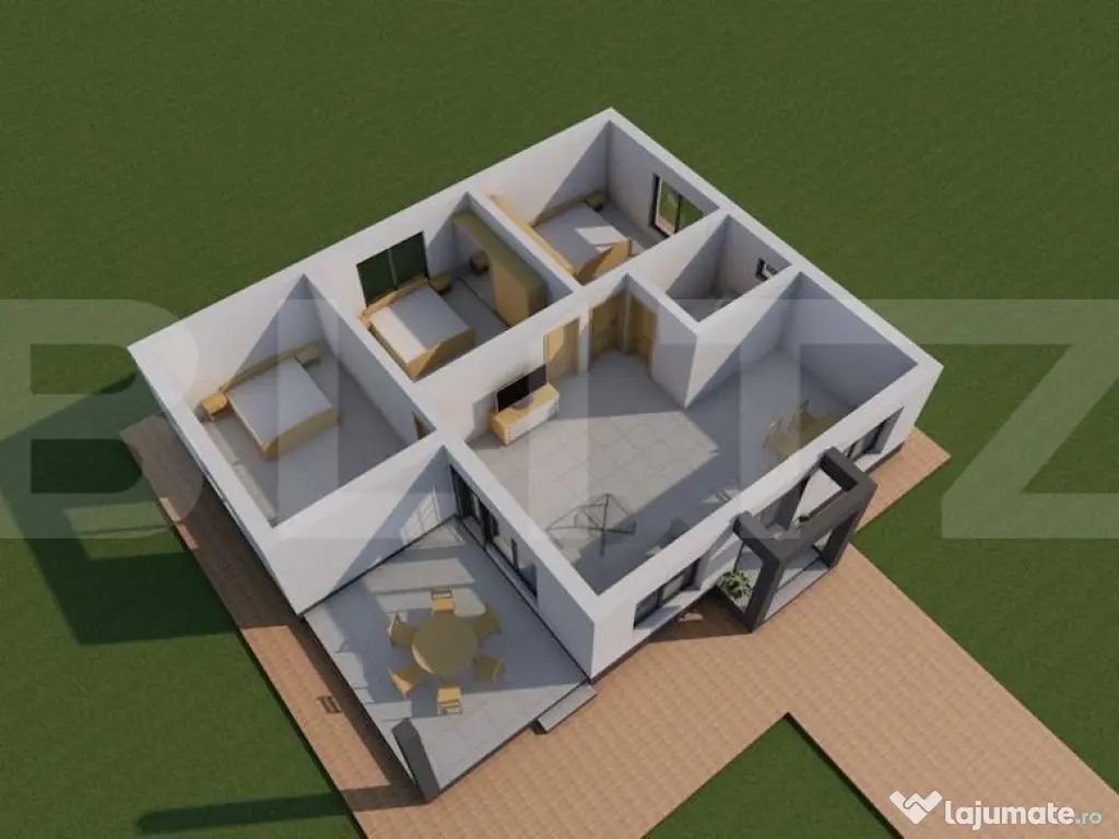 OFERTĂ Casă cartier nou 125mp, 576mp teren Valea Voievozil