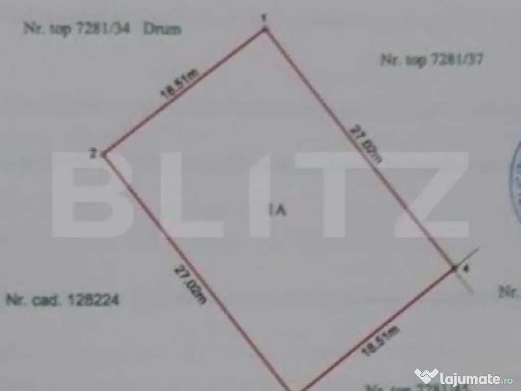 Teren intravilan pentru constructie casa, cu PUZ, 500mp, fro
