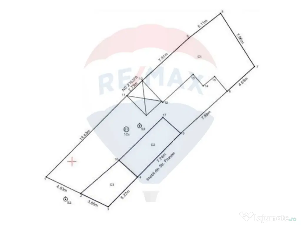 Teren de vanzare strada Frunzei | Piata Muncii 