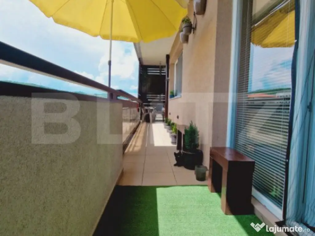 Apartament 2 camere, 51mp, finisat modern, balcon 15mp, zona