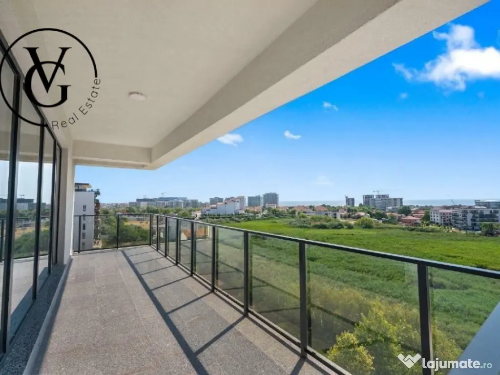 Apartament 3 camere Mamaia-Sat - vedere frontala lac 