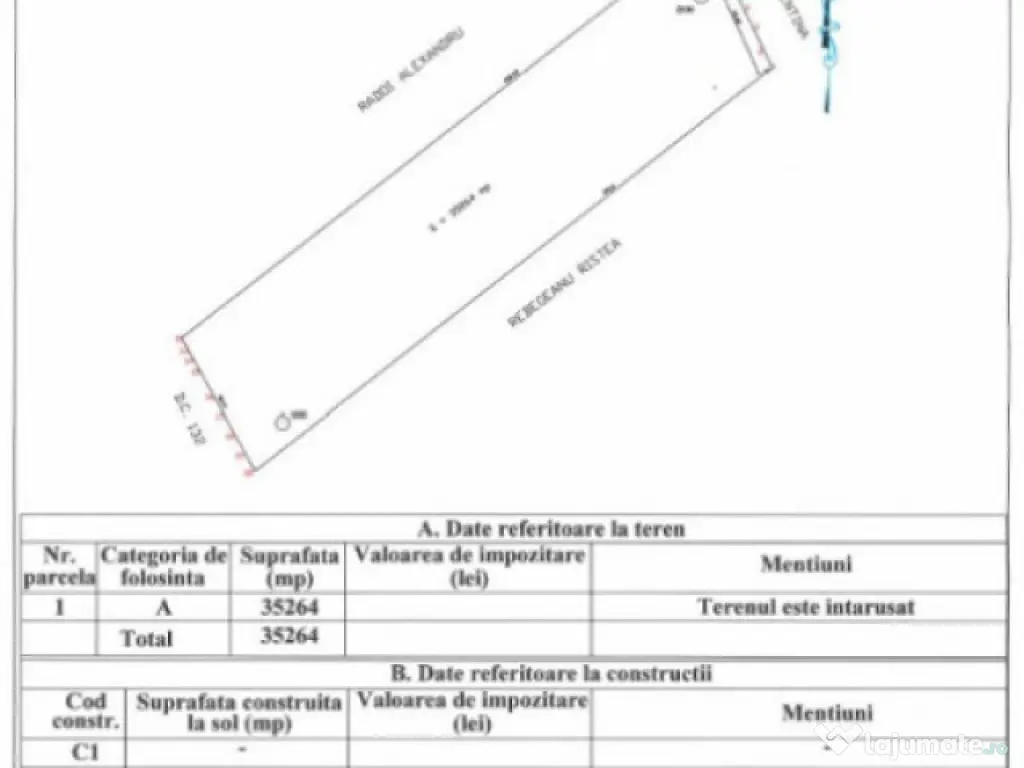 Teren pentru proiect de case in Buftea, cu deschidere la lac 